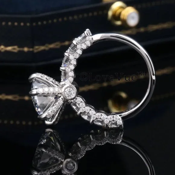 Certified 3ct. t.w. Diamond Brilliant Solitaire Luxury Engagement Wedding Ring - Picture 6 of 17